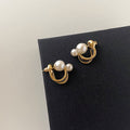 Double Pearl Earrings