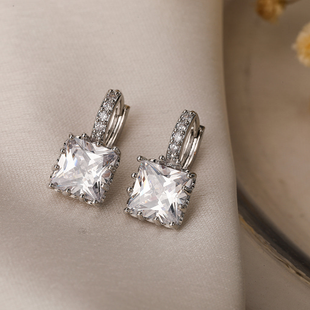 Aura Square Stud Earrings