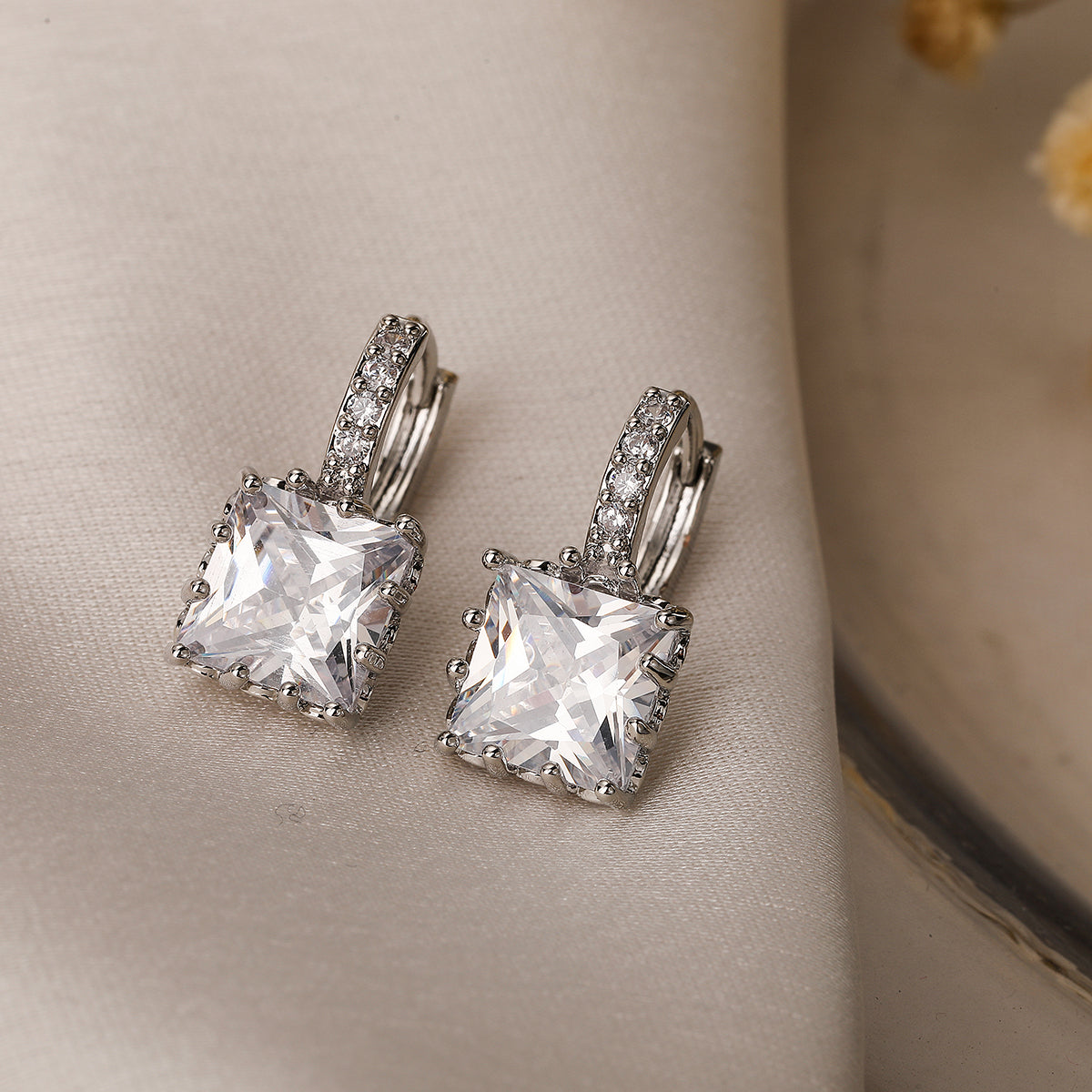 Aura Square Stud Earrings