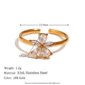Golden Bloom Open Ring