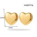 Golden Yellow Heart Earrings