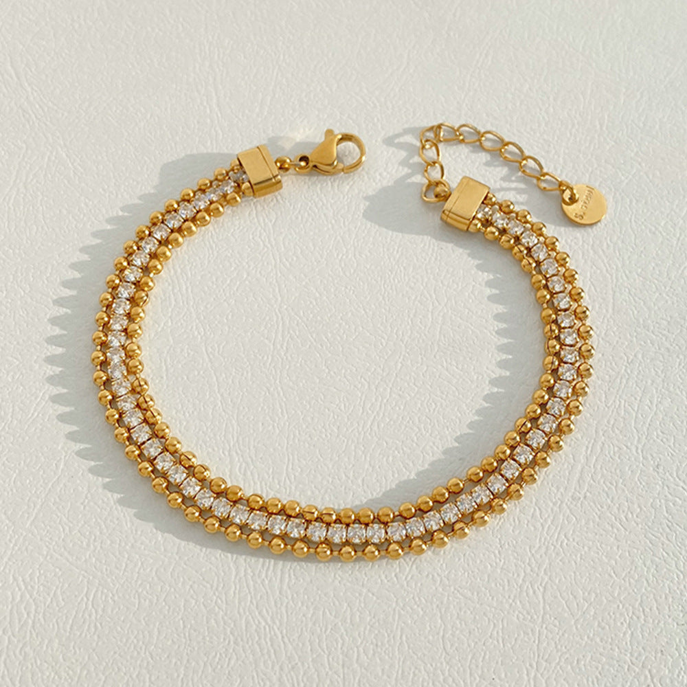 Geo Luxe Gold Bracele