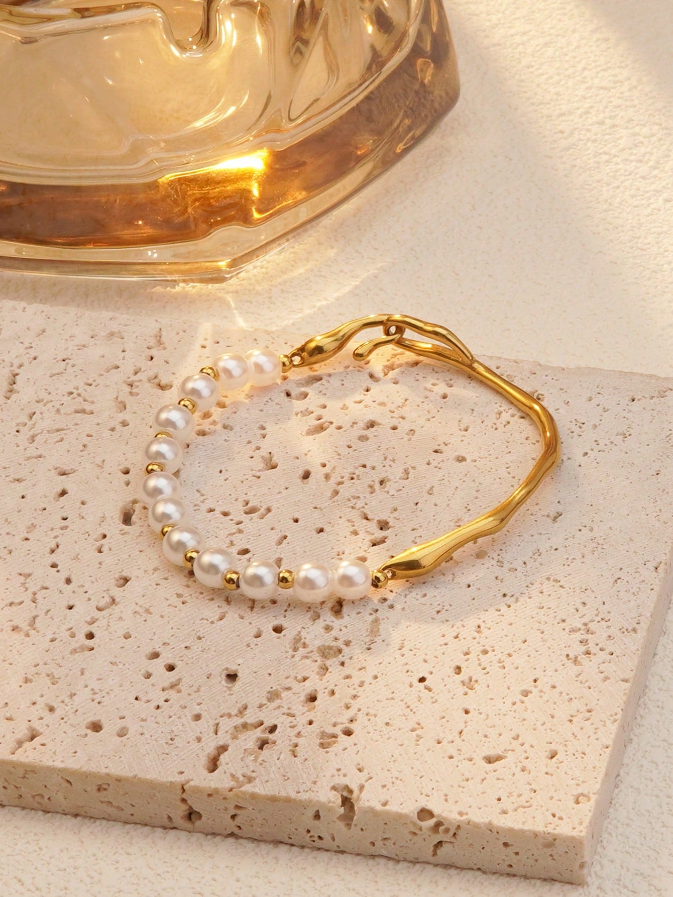 Pearl & Gold Harmony Bracelet