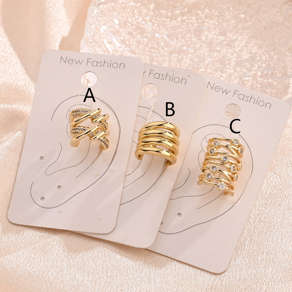 Golden Spark Ear Cuff