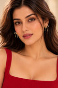 Simple Gold Bow Studs