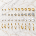 Vintage Geometric Alloy Earrings