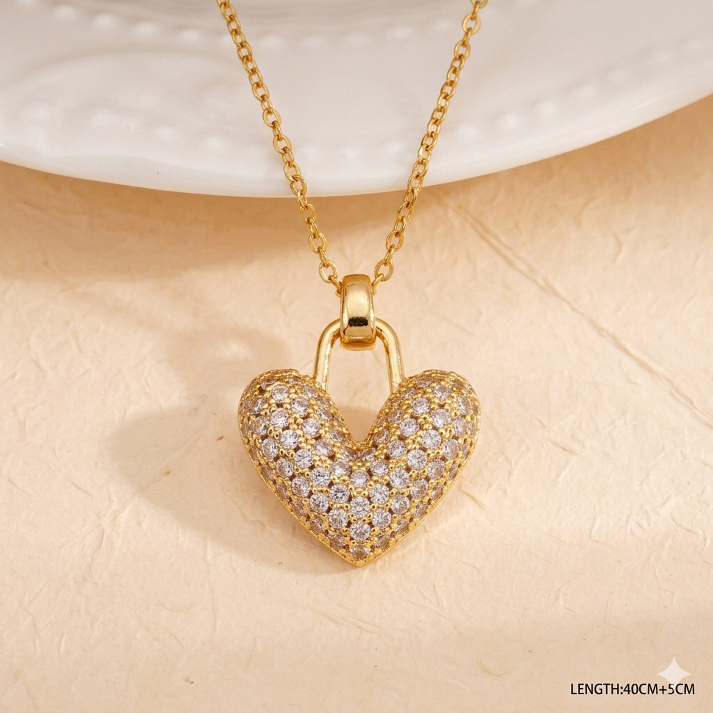 Double-Sided Love Pendant Necklace