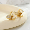Pure Spark Heart Earrings