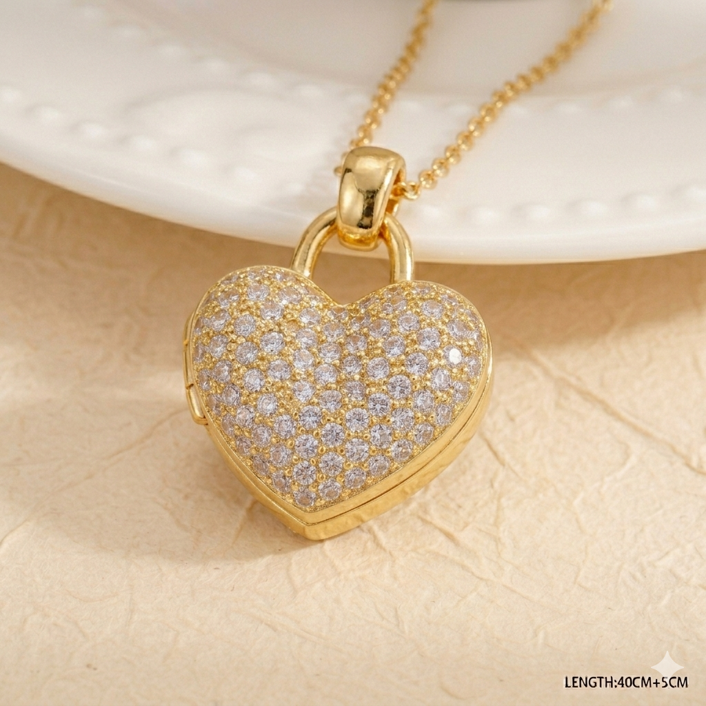 Double-Sided Love Pendant Necklace