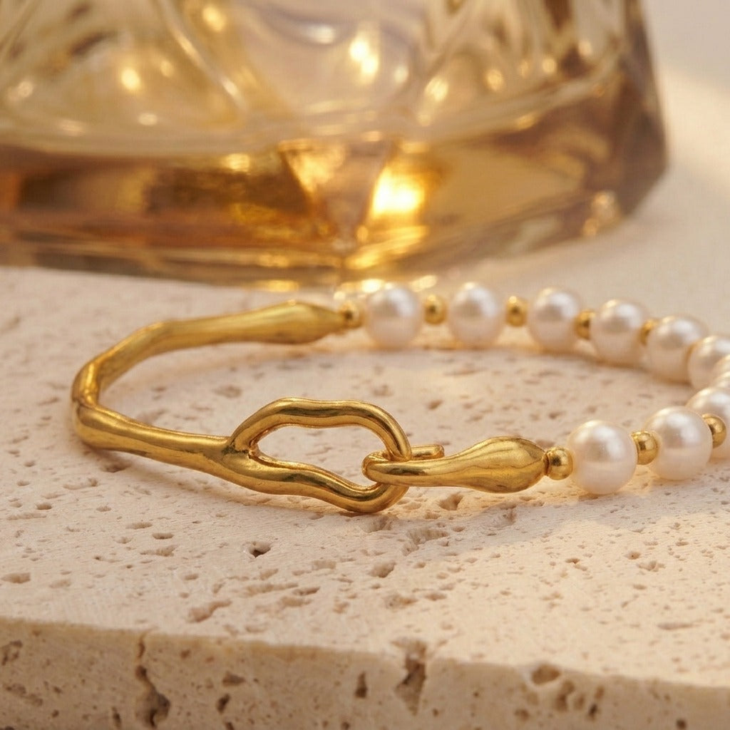 Pearl & Gold Harmony Bracelet