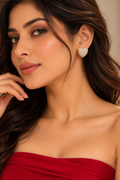 Golden Heart Glow Studs