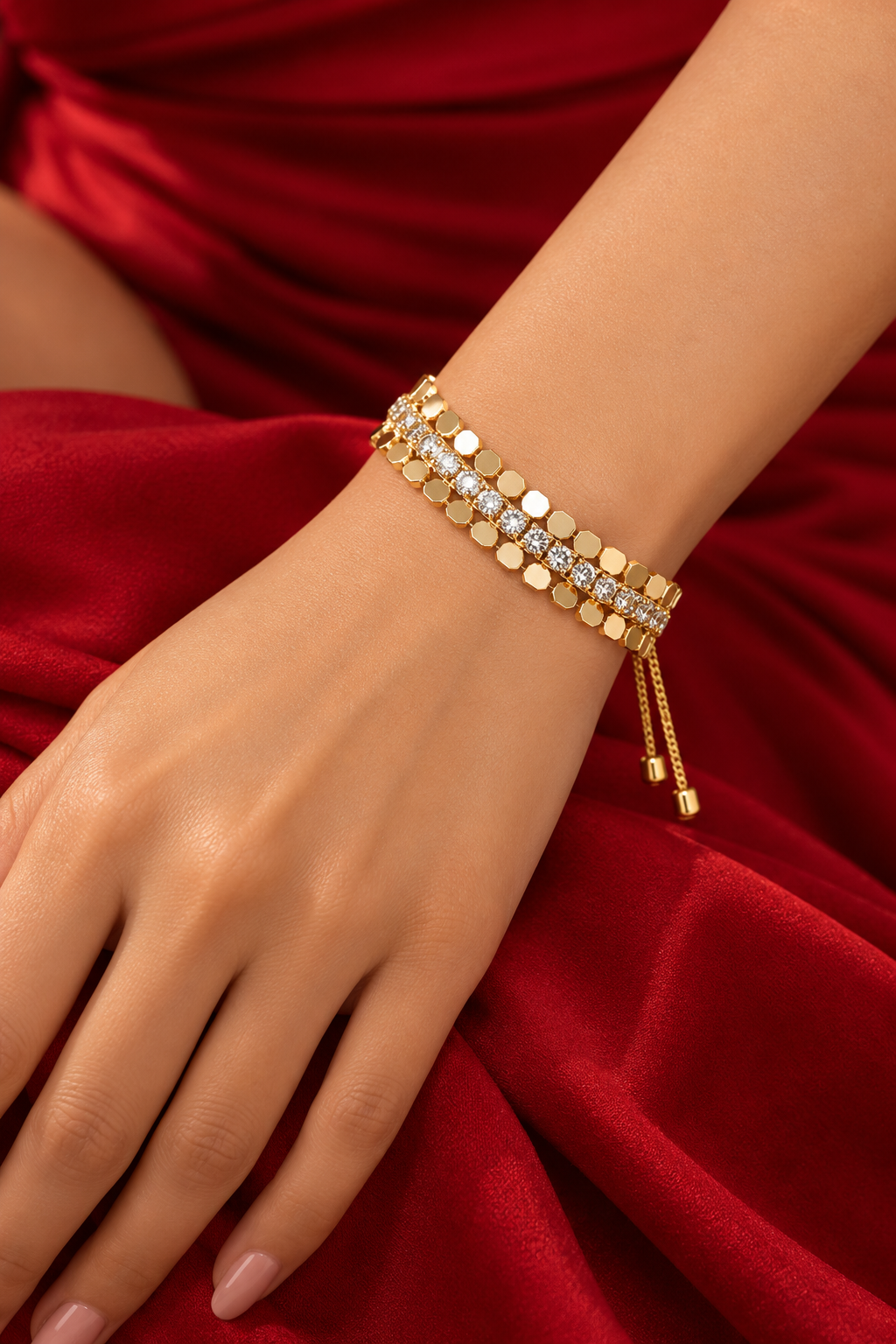 Gold Sequin Bracelet