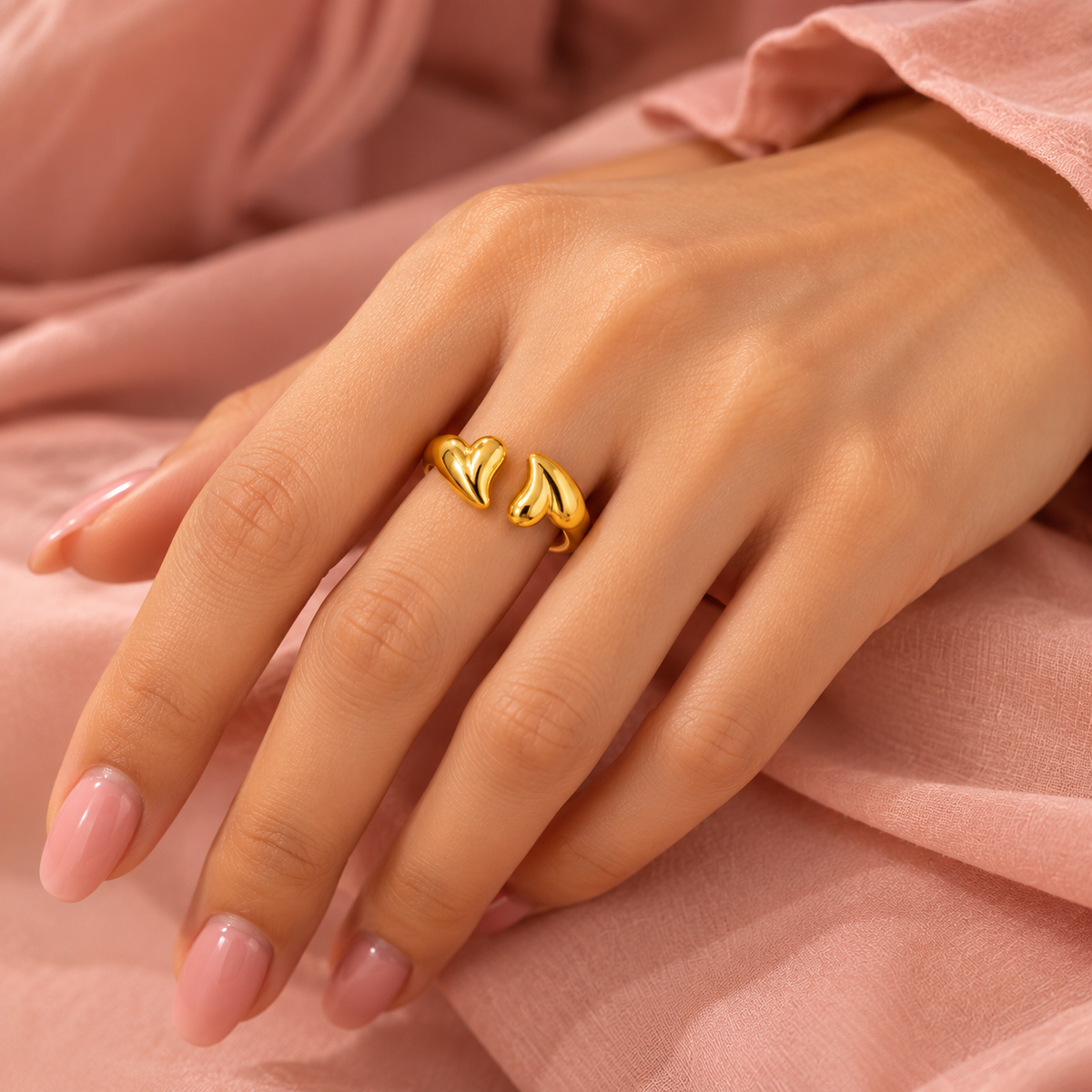 Marina Heart Open Ring