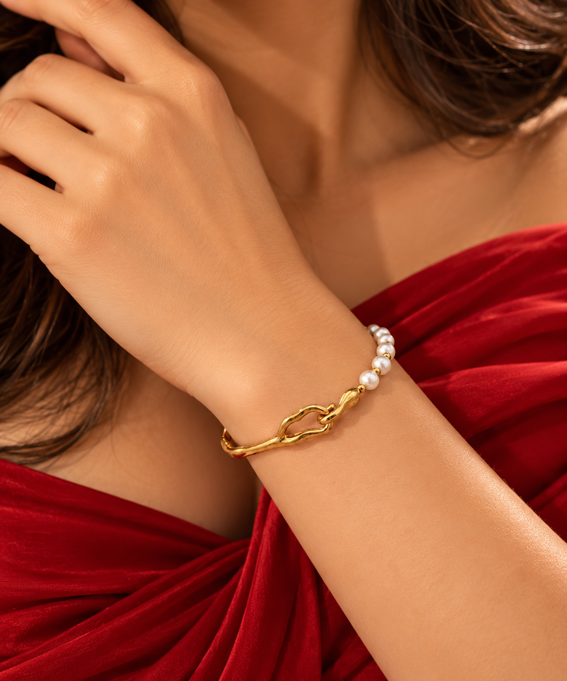Pearl & Gold Harmony Bracelet
