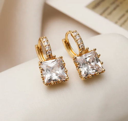 Aura Square Stud Earrings